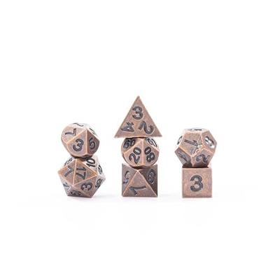 Bullet Metal Dice Set for Table Games HNCCESG 6 Sided Dice 6 Pieces Wa