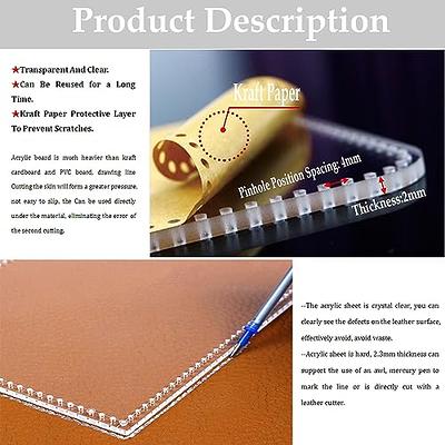 RIVEENY Leather Template Patterns,Certificates Case Acrylic