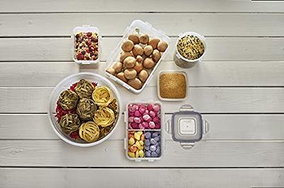 LocknLock Easy Essentials Food Lids/Pantry Storage/Airtight Containers, BPA  Free, Rectangle - 8 Cup - for Cookies, Clear