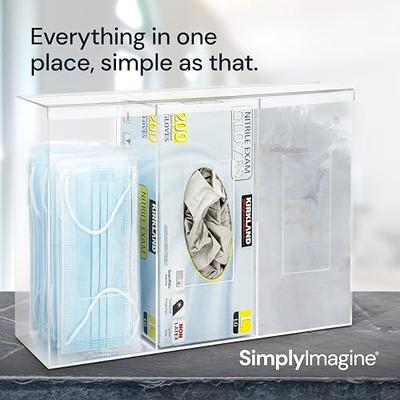 SimplyImagine Triple Hygiene Dispenser Station with Lid- Tabletop