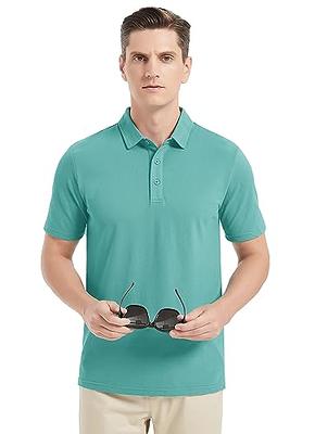 Chaps Men's Classic Fit Short Sleeve Cotton Everyday Solid Pique Polo Shirt  