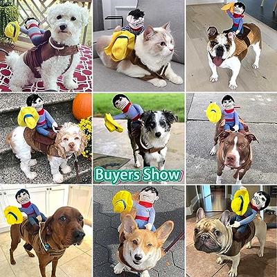 Pet Deadly Doll Dog Costume, Novelty Dog Cosplay Funny Halloween Costumes,  Cute Dog Clothes for Small Medium and Large Dogs Cats Puppy, Party Dress Up