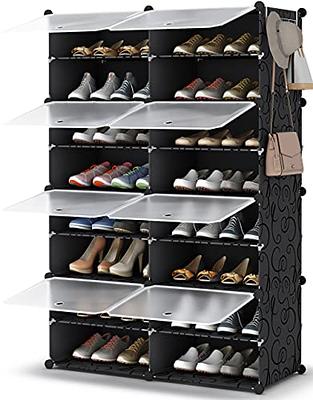 Bumusty Expandable 2 Tier Shoe Organizer Rack, Shoe Rack for Closet Dorm,  Closet Shoe Rack Storage, Small Shoe Rack for Entryway Small Space Floor  Door, Black - Yahoo Shopping