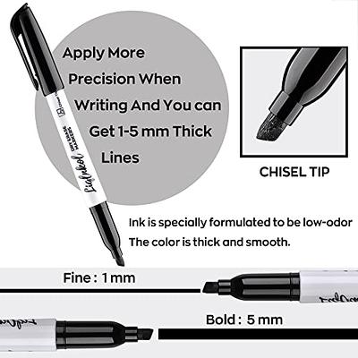Keebor Basic Fine Tip Dry Erase Markers Low Odor Black Whiteboard Markers, 72
