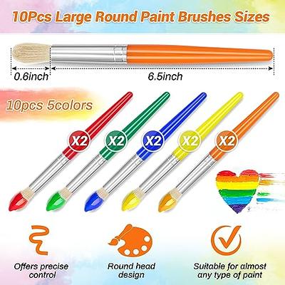 10Pcs Paint Brushes for Kids, Anezus Children Paint Brushes