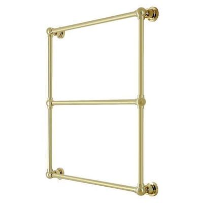 Maximilien 3-Bar Wall Mount Towel Rack in Brushed Brass