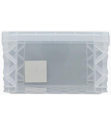 BTSKY 2 Layer Clear Plastic Dividing Storage Box with Removable