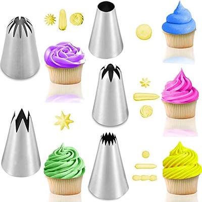 P&P CHEF 153Pcs Cake Baking Pan Set Decorating Supplies Kit, Stainless  Steel 4/6/8/9.5 Inch Cake Pans with Icing Tips Tools, Parchment Papers,  Whisk