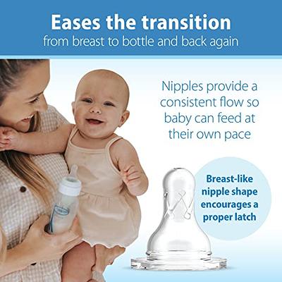 What are tips for transitioning from the previous Natural nipple to the new Natural  Response nipple?