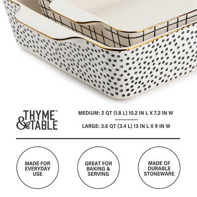 Thyme and Table 10 Piece Ceramic Bakeware Set