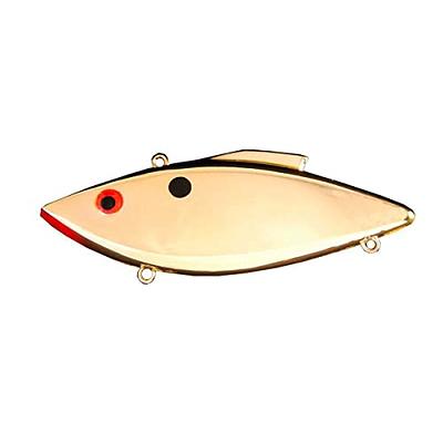 Bill Lewis Lures Lifelike Rat-L-Trap Magnum Force Lipless Crankbait Fishing  Wobble Lure for Shallow Saltwater, Gold Black Back/RED Eye - Yahoo Shopping