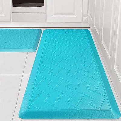 WEZVIX Cushioned Kitchen Mat 2 PCS, Anti Fatigue Kitchen Rugs, Heavy Duty  Kitchen Rugs and Mats Non-Skid, Ergonomic Comfort Foam Kitchen Floor Mat  for