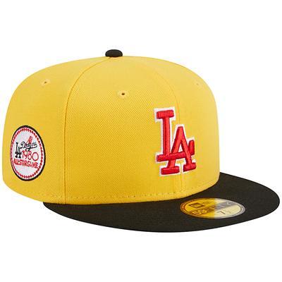 Men's New Era Red Los Angeles Dodgers White Logo 59FIFTY Fitted Hat 