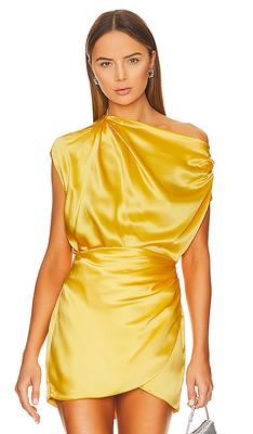 The Sei Draped Top in Yellow. - size 0 (also in 2, 8) - Yahoo Shopping