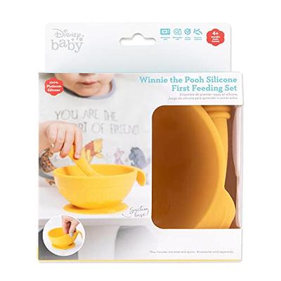 Bumkins Suction Silicone Baby Feeding Set, Bowl, Lid, Spoon