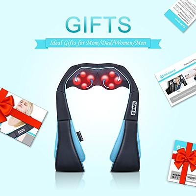  MoCuishle Shiatsu Neck Back Massager Pillow with Heat, Deep  Tissue Kneading Massage for Back, Neck, Shoulder, Leg, Foot, Gift for Men  Women Mom Dad, Stress Relax at Home Office and Car 