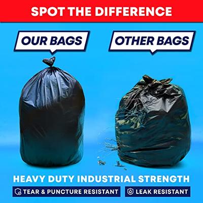 55-60 Gallon Trash Bags Heavy Duty 3 Mil, Contractor Bags 3 Mil. 55-60  Gallon Heavy Duty X-Large Black Trash Bags 3 Mil 50 Gallon, 55 Gallon, 60 Gallon  Garbage Bags (32 Bags w/Ties) - Yahoo Shopping