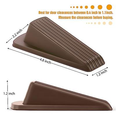 Brown Rubber Door Stops (2 per Pack)