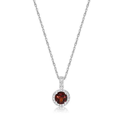 Hallmark Diamonds Swirling Heart Key Necklace 1/10 ct tw Sterling Silver &  10K Rose Gold 18