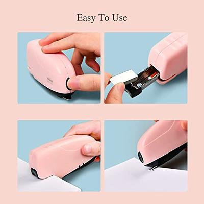 Portable Electric Stapler Desktop, AFMAT Automatic Stapler Heavy Duty