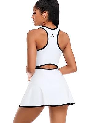 ATTRACO Women Tennis Dress with Shorts Workout Golf Skirts with Pockets  Athletic Dresses