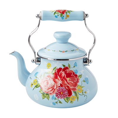 The Pioneer Woman Sweet Romance Stainless Steel Whistling Tea