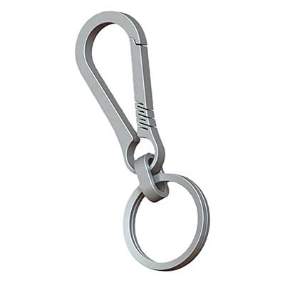 TISUR Titanium Carabiner Keychain Clip+Key Rings for Keychains - Yahoo  Shopping