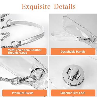  HAOGUAGUA Clear Purse for Women, Clear Bag Stadium