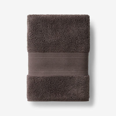 The Company Store Legends Sterling Dark Gray Solid Supima Cotton Bath Towel  VJ94-BATH-DARK-GRAY - The Home Depot