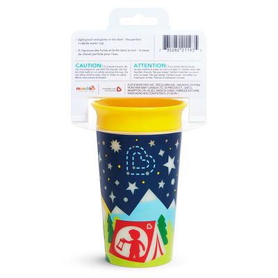 Munchkin Miracle 360 Degree Glow in The Dark Sippy Cup, 9 oz, Astronaut, Red