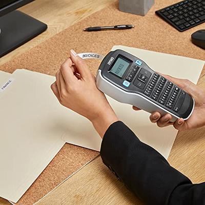 Dymo LabelManager 160 Label Maker, Handheld Label Printer with QWERTY  Keyboard, Includes Black & White D1 Label Tape (12mm)
