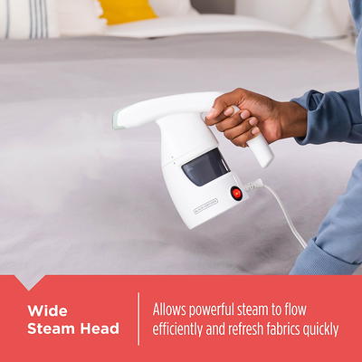 BLACK+DECKER Compact Garment Steamer, Hand Steamer, Travel Steamer, Indigo,  HGS100P 