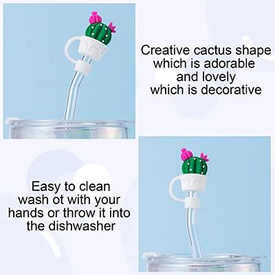 Straw Covers Cap Cute 2 Pcs Silicone Straw Tips Cover Reusable Drinking  Straw Tips Lids Adorable Straw Plugs (Avocado) 