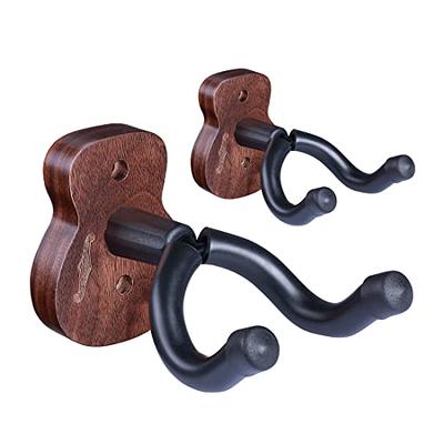  CC CAIHONG Guitar Wall Mount Hanger 2 Pack, Guitar Hanger Wall  Hook Holder Stand Display Black with Screws - Easy to Install - Fits All  Size Guitars, Bass, Mandolin, Banjo, Ukulele 
