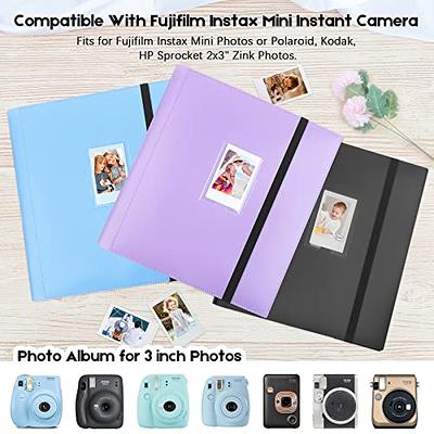 256 Pockets Mini Photo Album - Fits for Fujifilm Instax Mini11 Mini 9 Mini  8 Mini 7s Mini 40, Polaroid Snap PIC-300, Kodak Mini 3-Inch Film,Polaroid