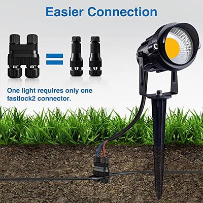 SUNVIE 12W Low Voltage LED Landscape Lights with Connectors, Outdoor 1