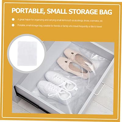 4pcs Reusable Plastic Shoes Storage Box,Daily White Square Multifunctional  Shoes Organizer