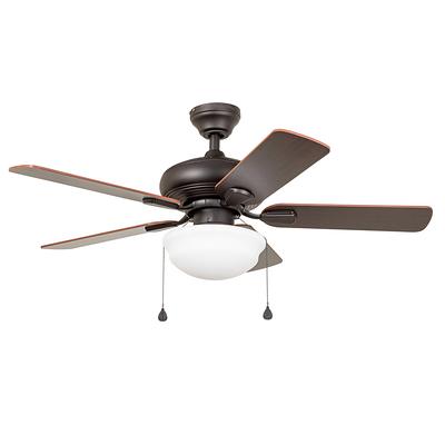 Flush Mount Ceiling Fan With Light