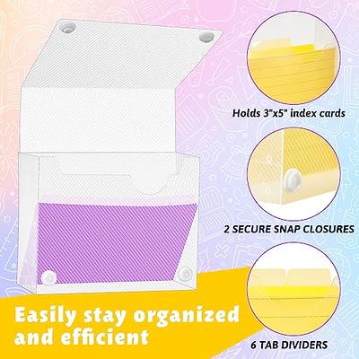 100 Pieces Index Card Dividers Set Alphabet Sticker Plastic Index Card  Dividers Self Adhesive Number Stickers Index Card Dividers with Tabs for  Office