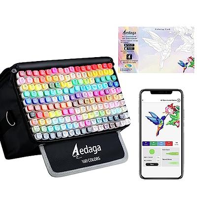  Brled 120 Colors Alcohol Markers with Free App, Alcohol-Based  Markers for Artists, Art Markers for Painting, Coloring, Sketching and  Drawing, Chisel and Fine Tip, Great Gift Idea. : Arts, Crafts