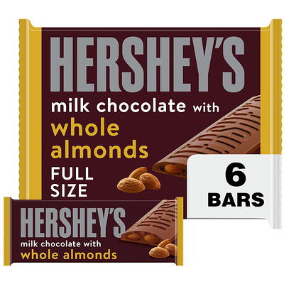 HERSHEY'S Milk Chocolate with Almonds Candy Bar, 1.45 oz