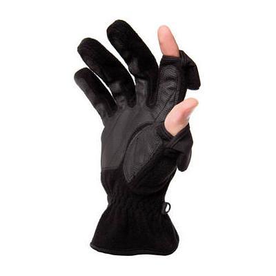 Freehands Men's Stretch Thinsulate Gloves (Medium, Black)