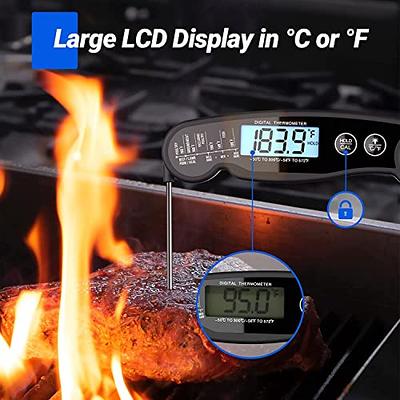 Wireless Meat Thermometer for Grilling & Smoking - Digital BBQ Thermometer  with 490ft Remote Range