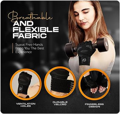 Special Essentials Workout Gym Gloves for Men and Women – Fingerless  Exercise Gloves with Non-Slip Padding and Wrist Strap – Perfect for  Weightlifting, Cycling & Training (Black, X-Large) - Yahoo Shopping
