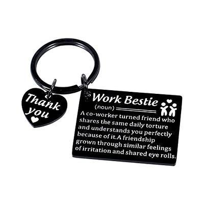  Funny Gift for Work Bestie Hard Working Gifts Employee  Appreciation Gifts for Women Men Retirement Farewell Leaving Keychain for  Friend Coworker Colleagues Boss Day Christmas Gift for Best Friend :  Clothing