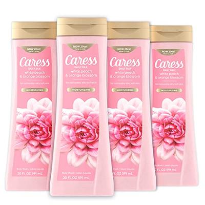 Caress Body Wash, Daily Silk 25.4 oz with Pump (Pack of 4