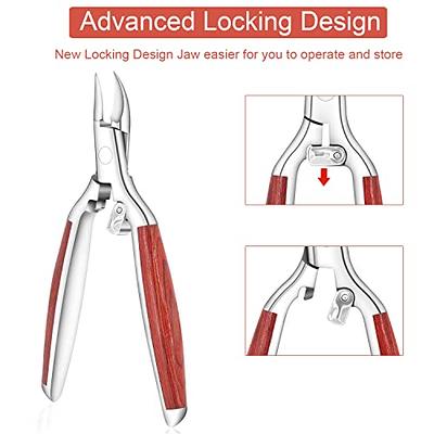 BEZOX Ingrown Toenail Clippers - Precision Thick Toe Nail Clipper for  Ingrown and Curly Nails, Comfort Grip Fingernail Clipper, Ergonomic Handle