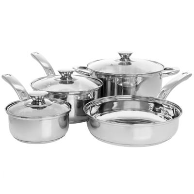  Oster Derrick 7-Piece Stainless Steel Cookware Set
