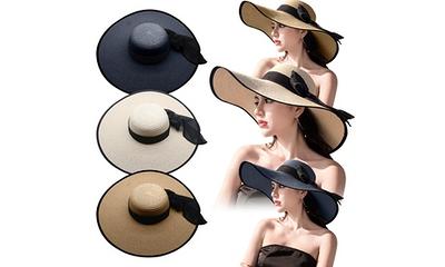 Floppy Straw Hat Foldable, Sun Hats for Women with Ponytail Hole, Wide Brim  Beach Hats, Packable Summer Hat Women Pink - Yahoo Shopping