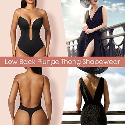 Women Shapewear Backless Body Bra Shaper Plus Size Plunge